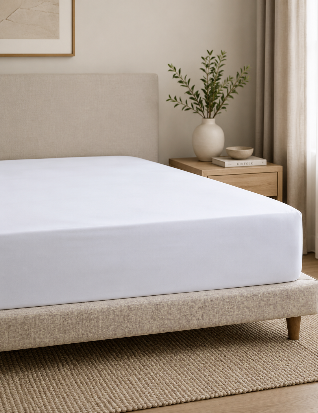 Crisp 300TC Cotton Sateen Flat Sheet